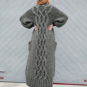 Wool coat cardigans